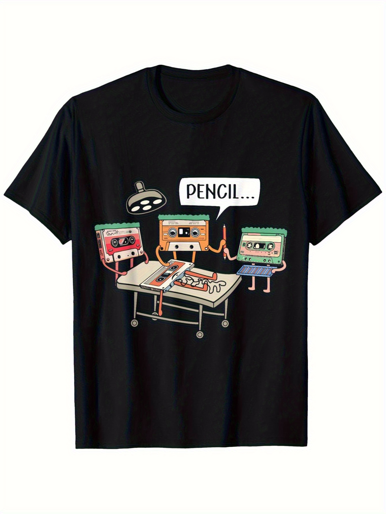 Retro Gaming T Shirt - Men Cotton black T-Shirt Vintage 80s