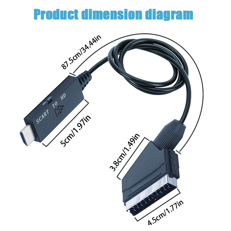 SCART to HDMI‑Compatible Conve - đánh giá và giá Scart To Hdmi
